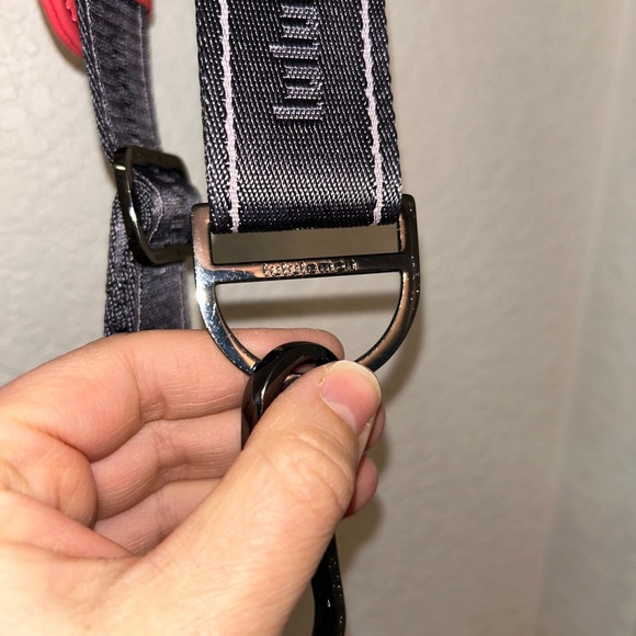 LULULEMON Heavy Duty Replacement Strap with Leather Shoulder Pad CORAL & GREY - Picture 7 of 9